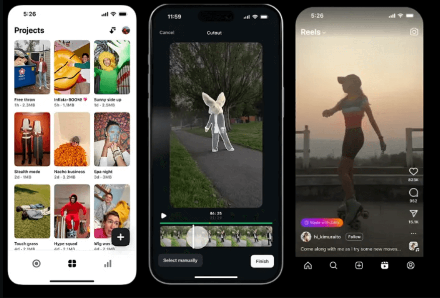 Instagram edits app
