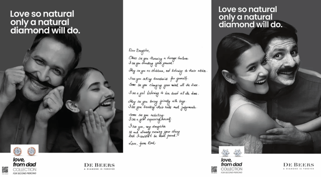 De Beers Campaign love from dad
