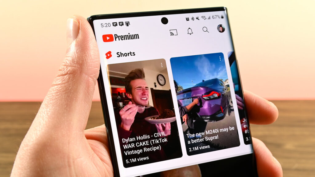 YouTube Shorts + Google Lens